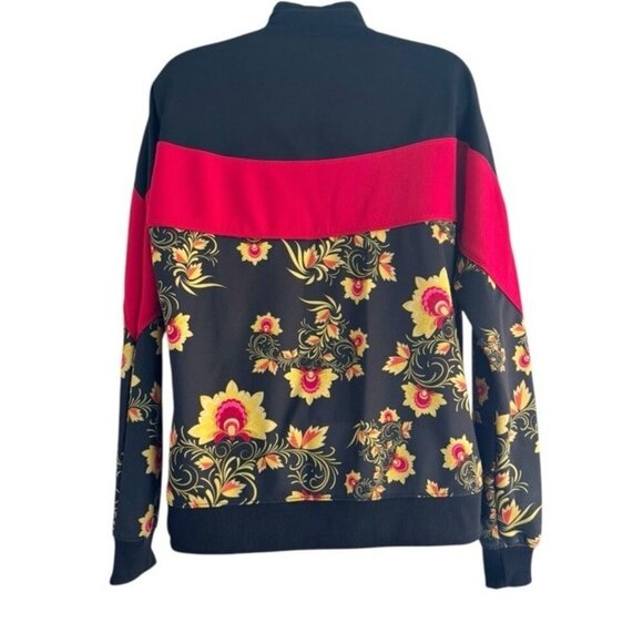 Nike Women’s Sz S Khohlama Russian Floral Pullover 1/4 Zip Windbreaker Jacket - Picture 5 of 10